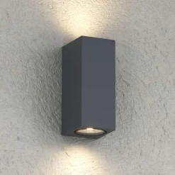 Top light atene applique da esterno moderna antracite ip65