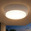 Top light baku plafoniera rotonda per esterno bianca