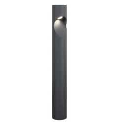 Top light belize lampione palo da esterno moderno antracite led 12w 3000k ip54