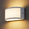 Top light cairo applique da esterno bianca design curvo ip54