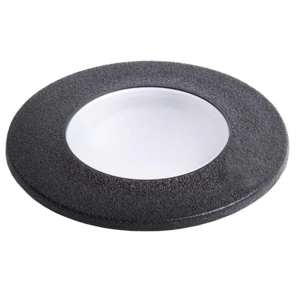Top light capri faretto da esterno per incasso a pavimento calpestabile rotondo nero