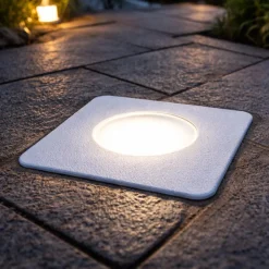Top light capri faretto per esterno grigio da incasso a pavimento calpestabile