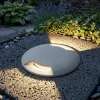 Top light capri grigio faretto rotondo da esterno per incasso pavimento calpestabile ip67