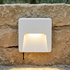 Top light extra segnapasso bianco da esterno a parete led 3w cct ip65