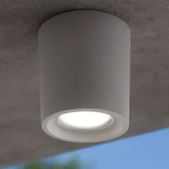 Top light faretto da esterno pisa grigio cilindro anti corrosione