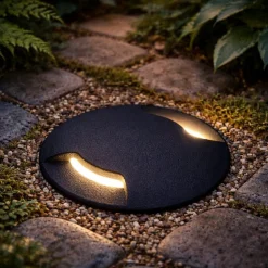 Top light faretto per esterni capri per incasso calpestabile nero anti corrosione ip67