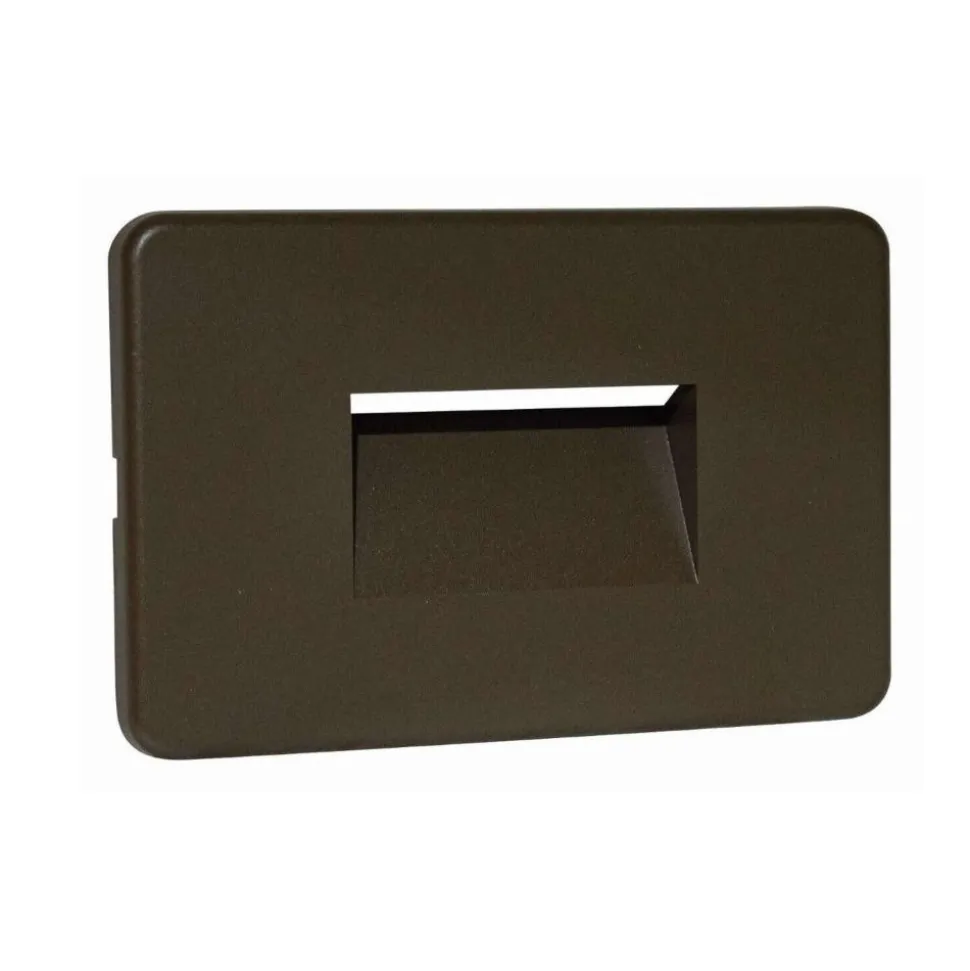 Top light intro segnapasso led da incasso a parete marrone per esterno ip65