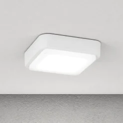 Top light irvine plafoniera da esterno bianca quadrata