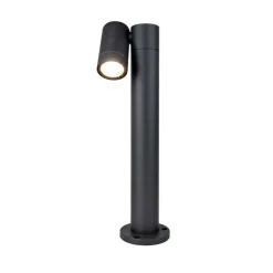 Top light lampioncino da giardino oslo luce orientabile gu10 antracite ip65