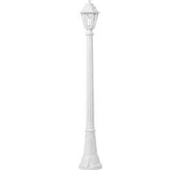 Top light lampione alto da giardino asti bianco 182 cm ip65