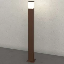 Top light lampione corten da giardino nizza moderno ip44