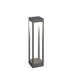 Top light lampione da esterno monaco antracite moderno led 10w 3000k