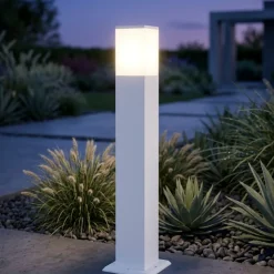 Top light lampione da giardino nizza moderno bianco ip44