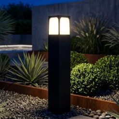 Top light lampione da giardino york moderno antracite ip54