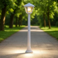 Top light lerici lampione da giardino anti corrosione lanterna grigia