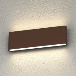Top light lima applique corten da esterno biemissione luce ip54
