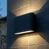 Top light lima applique per esterno antracite led 10w cct