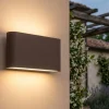 Top light lima applique per esterni moderna corten led 10w cct