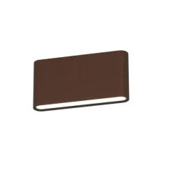 Top light lima applique per esterni moderna corten led 10w cct