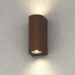 Top light lione applique corten da esterno moderna ip65