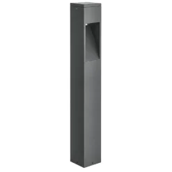 Top light lisbona lampione da giardino moderno antracite led 12w 3000k ip65