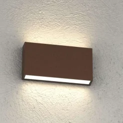 Top light madrid applique corten per esterni led 10w cct