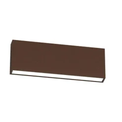 Top light madrid applique da esterno moderna corten led 20w cct biemissione