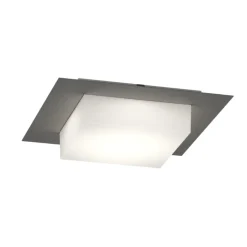 Top light miami plafoniera da esterno quadrata antracite moderna