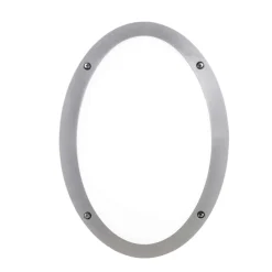 Top light milano plafoniera da esterno grigia anti corrosione ip66