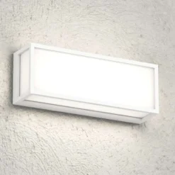 Top light osaka applique rettangolare per esterno moderna bianca