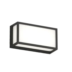 Top light osaka applique da esterno rettangolare nera moderna