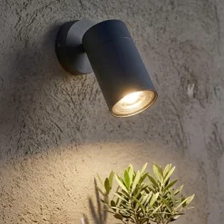 Top light oslo faretto da esterno antracite luce orientabile ip65