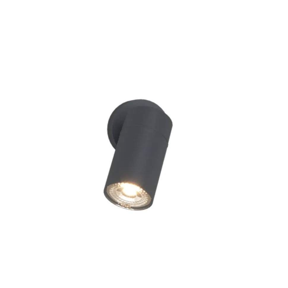 Top light oslo faretto da esterno antracite luce orientabile ip65