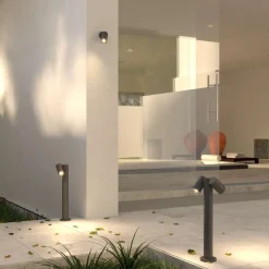 Top light oslo faretto da esterno antracite luce orientabile ip65