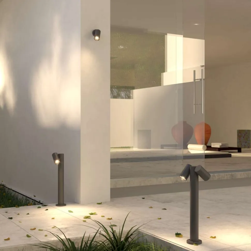 Top light oslo faretto da esterno antracite luce orientabile ip65