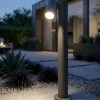 Top light oslo lampione da giardino antracite luce orientabile ip65