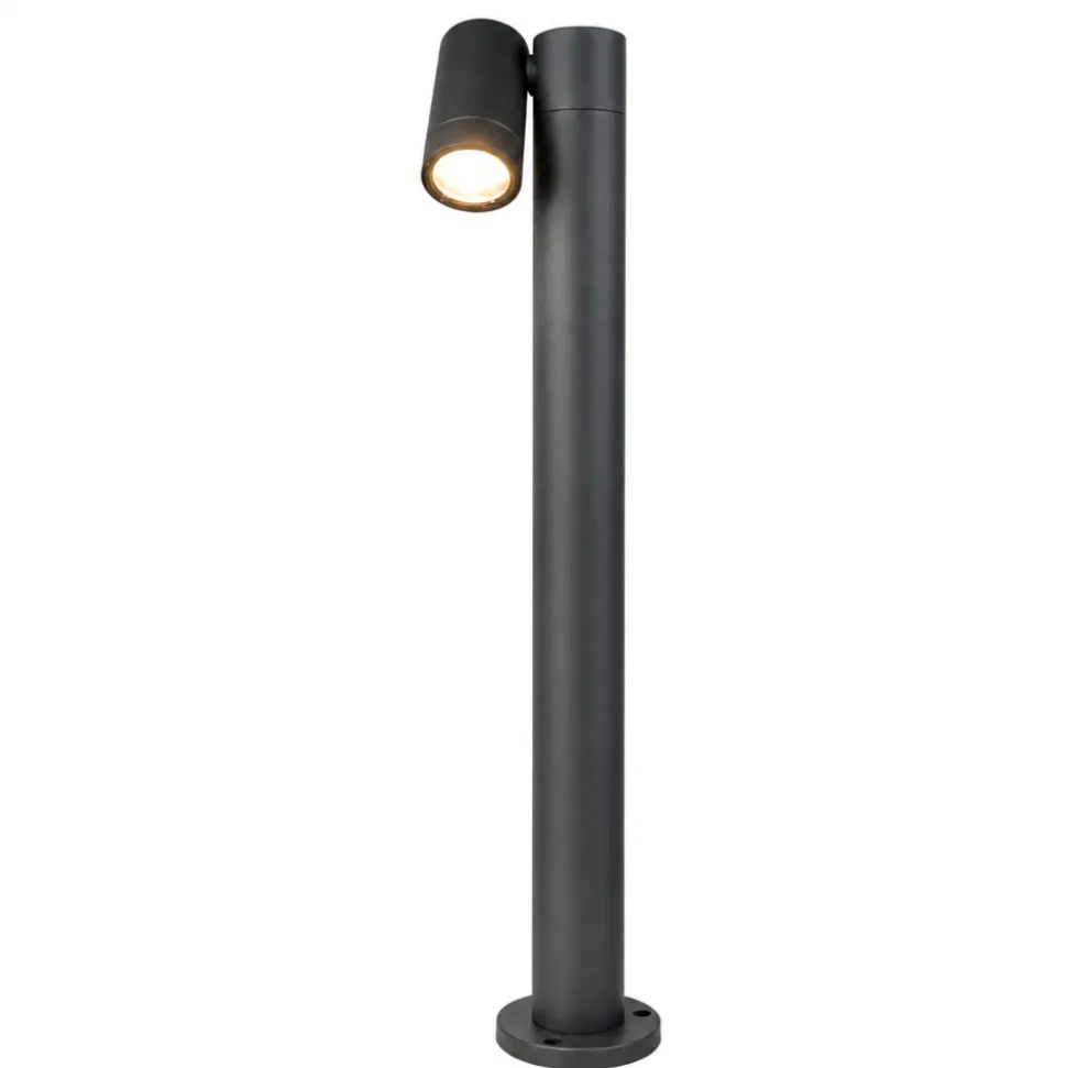 Top light oslo lampione da giardino antracite luce orientabile ip65