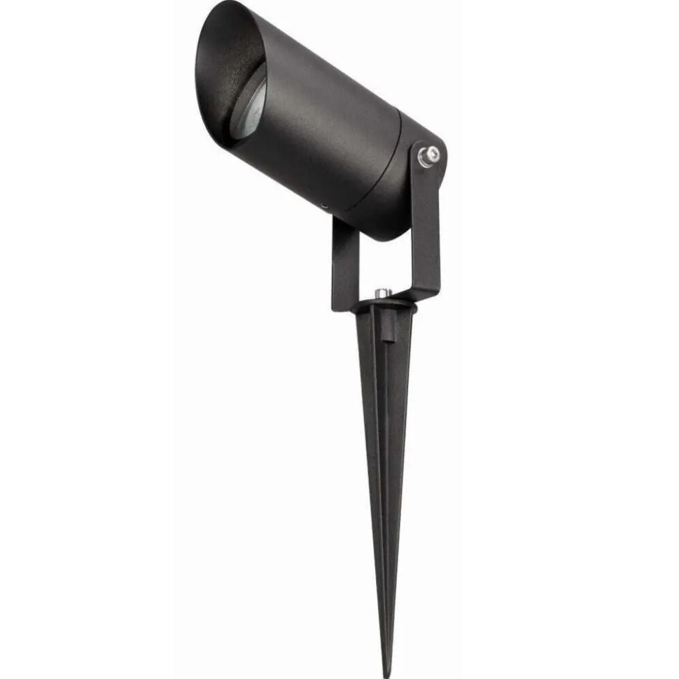 Top light paco faretto con picchetto nero da giardino ip65
