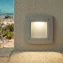 Top light parma segnapasso led da incasso parete anti corrosione bianco ip66