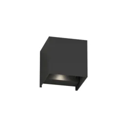 Top light perth applique cubo nero per esterno led 10w cct