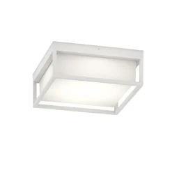 Top light plafoniera da esterno quadrata bianca osaka ip54