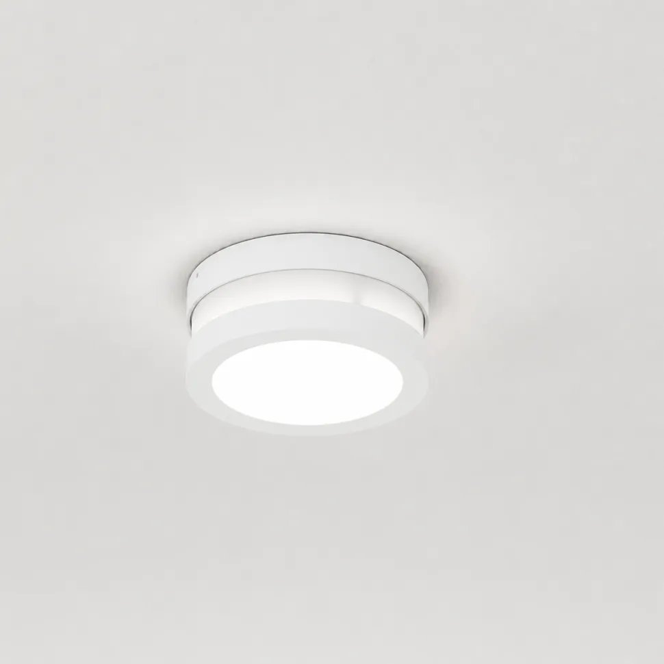 Top light plafoniera per esterno soho rotonda bianca moderna