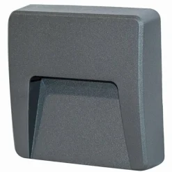 Top light segnapasso a parete per esterni moderno antracite led 3w cct ip65