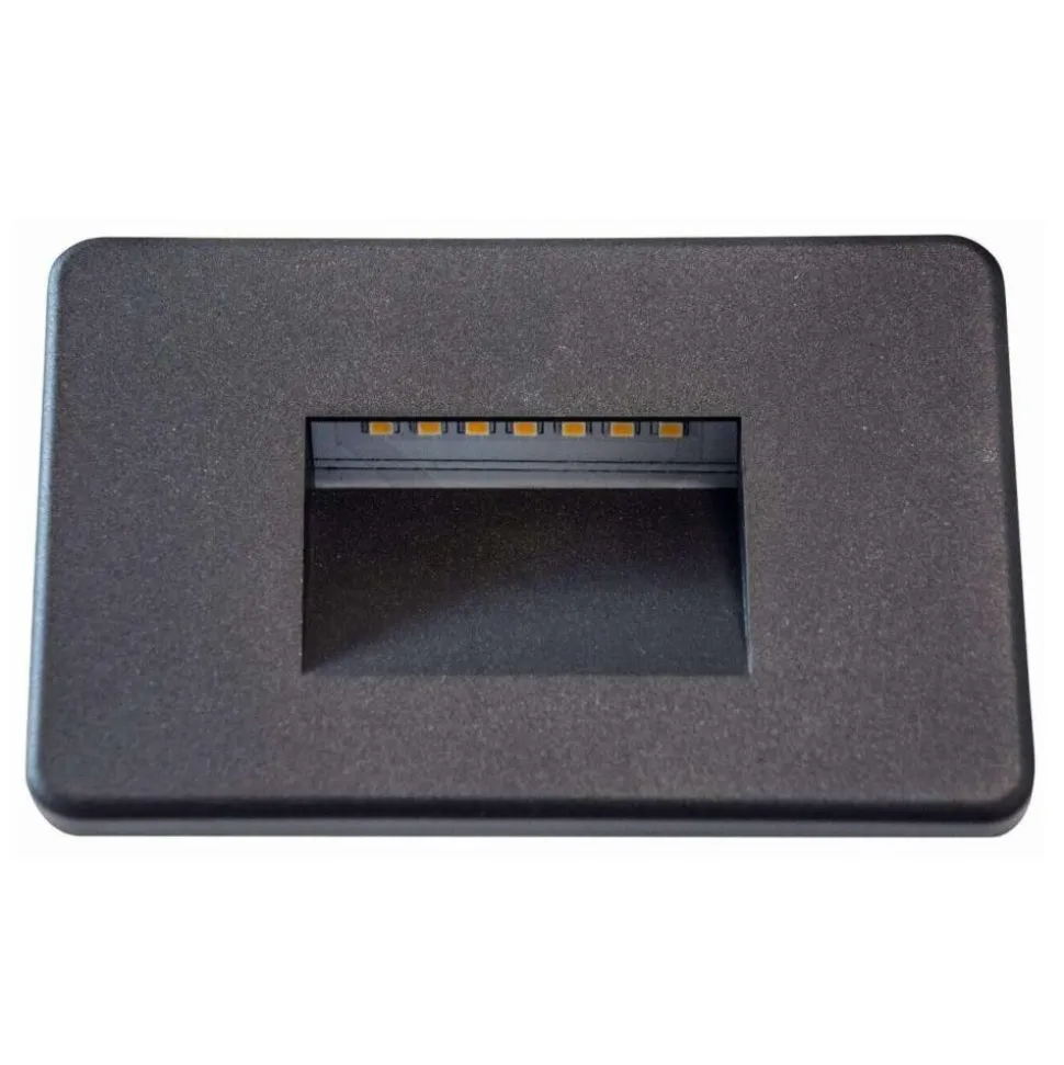 Top light segnapasso da esterno intro antracite per incasso parete led cct