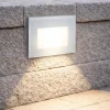 Top light segnapasso gliss da incasso parete per esterno led cct ip65