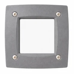 Top light segnapasso grigio da esterno per incasso a parete anti corrosione ip66
