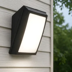 Top light siena applique nera per esterni ip66