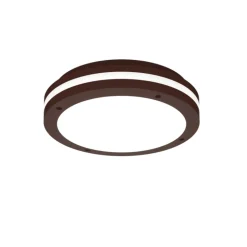 Top light soho plafoniera per esterno corten moderna rotonda