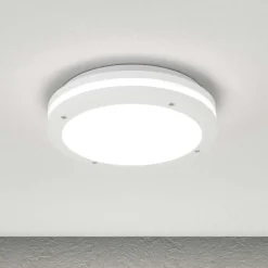 Top light soho plafoniera bianca da esterno rotonda ip54