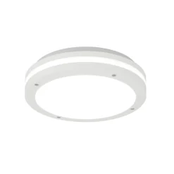 Top light soho plafoniera bianca da esterno rotonda ip54